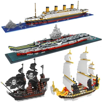 66503 1860 Buc Vas De Croazieră Titanic Model De Barca Diy Diamant Blocuri Caramizi Kit De Jucarii Pentru Copii
