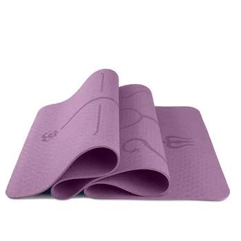 6MM densitate TPE Yoga Mat Exercițiu Pad anti-alunecare Pliere Sală de Fitness Pilates Consumabile Non-mini Joc Podea Mat