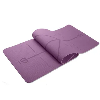 6MM densitate TPE Yoga Mat Exercițiu Pad anti-alunecare Pliere Sală de Fitness Pilates Consumabile Non-mini Joc Podea Mat