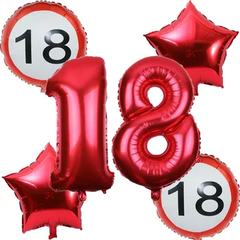 6pcs/set 32inch numărul 18 30 40 50 60-a Aniversare Zi Balon globos cumpleanos copii petrecere de ziua decor adul baloane