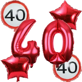6pcs/set 32inch numărul 18 30 40 50 60-a Aniversare Zi Balon globos cumpleanos copii petrecere de ziua decor adul baloane