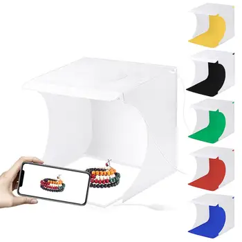 8.7 inch Portabil Lightbox Studio Foto Cutie de Masă Tragere Casetă de Lumină Cort Fotografie Softbox Kit pentru Bunuri de Afișare