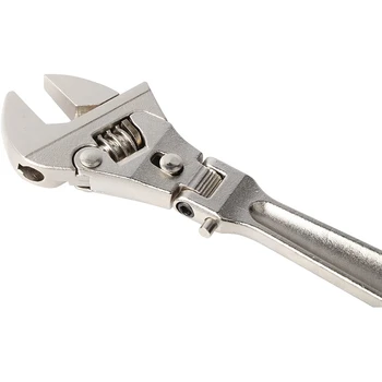 8 Inch Flexhead Reglabilă Cu Clichet Mâner Pliabil Dual-Scop Pipe Wrench Cheie Instrument De Mână