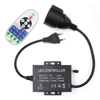 AC 110V-240V LED Strip Șir Dimmer 23Key RF 1500W Wireless Remote Controller UE/SUA Plug pentru Bec LED String/Benzi de Lumină