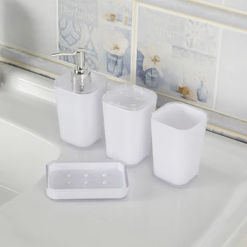 Accesorii de baie 4buc/Set Baie Gadget-uri de Săpun Dozator de Cana de detergent de Vase Titularul Periuta de dinti