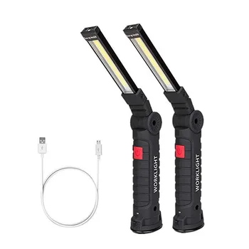 Activitatea de inspecție Lumină USB Reîncărcabilă Lanterna LED COB Magnetic Agățat Torch Lampă Mică Pentru Reparații Auto la Domiciliu, Folosind de Urgență
