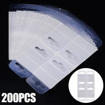 Adeziv Transparent Hang Tabs Pentru Magazine de vânzare cu Amănuntul de Afișare de Depozitare din PVC Slot Gaura Adeziv Închide Filele Categorie Cârlig Peghooks