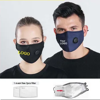 Adult Gura Cu o Mască de ventilație Personalizate de imprimare LOGO-ul cu anti praf măști de filtre Gratuite Gura-mufla dovada Gripa măști de Față Îngrijire