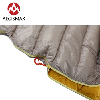 AEGISMAX Leto Mami Tip în aer liber Camping Cort Ultrausor Primavara Toamna Iarna Splicable de Gâscă în Jos Sacul de Dormit Sac Leneș
