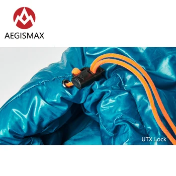 AEGISMAX NANO2 95% Alb de Gâscă în Jos Mumie Saci de Dormit Splicable Ultralight pentru Primavara Toamna în aer liber Camping Drumetii Porta