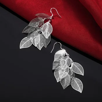 Aimarry 925 Sterling Silver Leaf Cercei Pandantiv Pentru Femei Petrecerea De Logodna, Cadouri De Nunta Bijuterii De Moda
