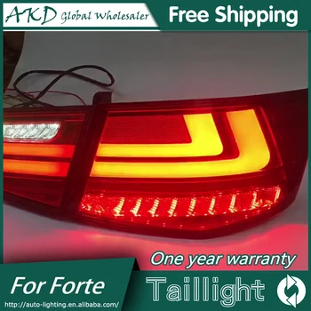 AKD Styling Auto pentru Kia Forte stopuri 2009-Cerato spate cu LED-uri de Lumină Forte Lampă Spate DRL+Frana+Park+Semnal