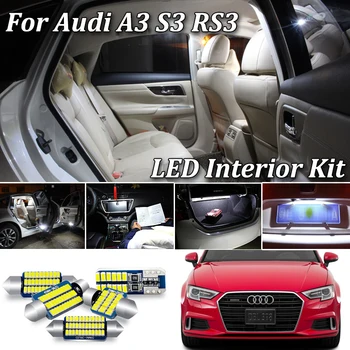 Alb Canbus fara Eroare Pentru Audi A3 S3 RS3 8L, 8P 8V LED interior Hartă Dom Kit de lumina