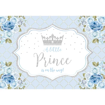 Allenjoy Comuniune Fundal O Mica Printesa Prinț Flori Roz 1 zi de Naștere Copil de Dus Photophone Fundal Photozone