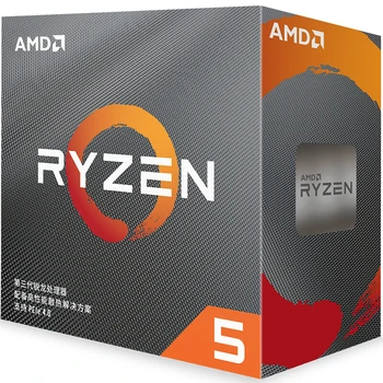 AMD Ryzen 5 3600 R5 3600 3.6 GHz Six-Core Doisprezece-Fir CPU Procesor 7NM 65W L3=32M 100-000000031 Socket AM4 de brand nou cu ventilator