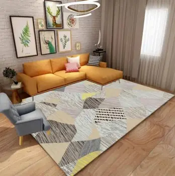 American Nordic Chenille Geometrice Covoare Pentru Living Dormitor Acasă Covoare Covoare De Cafea, Masă, Zona Covor De Joaca Delicat Mat