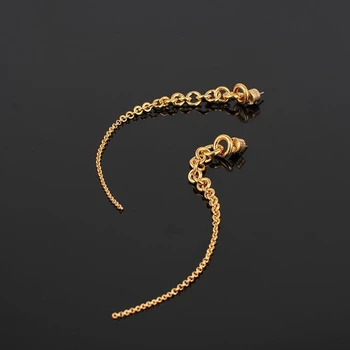 American Tide marca Franjuri metal lanț împletit gradient de aur timp de moda temperament sălbatic cercei