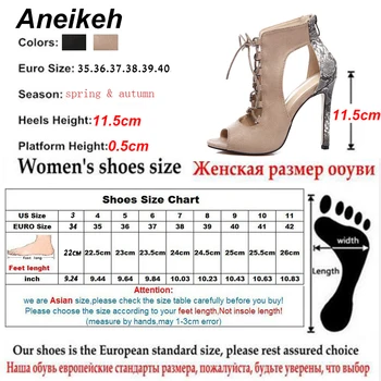 Aneikeh 2020 Primăvară Femeie Pantofi Snake Cereale Despicare Curea Sandale Fashion Show 35-42 Roma Cu Toc Sandale Sexy Petrecere Pompe