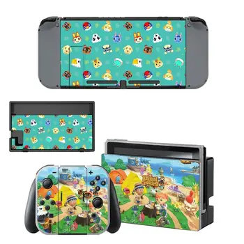 Animal Crossing Ecran Protector Autocolant Piele pentru Nintendo Comutator NS Consola Dock Încărcător Suport stativ Bucurie-con Controler de Vinil