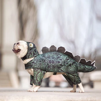 Animal De Casă Pisică Haine Drăguț Dinozaur Amuzant Câine Costume Strat De Haine Groase De Iarna Pentru Caini Mici Pisoi Hanorac Catelus
