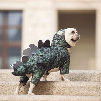 Animal De Casă Pisică Haine Drăguț Dinozaur Amuzant Câine Costume Strat De Haine Groase De Iarna Pentru Caini Mici Pisoi Hanorac Catelus