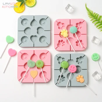 Animale de desene animate Floare Silicon Lollipop Mucegai de Luare Bomboane/Jeleuri Ciocolată Tort Mucegai Toate Tipurile de Decorare Tort de Instrumente