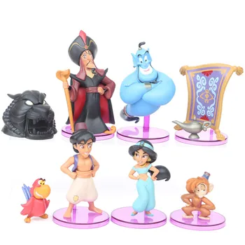 Anime Princess Figura Jucărie Jasmine Maimuță Rău Tigru Aladdin și Lampa Lui PVC Acțiune Figura Model de Jucărie, Păpuși cadou pentru copii