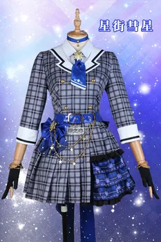 Anime Youtube Vtuber hololive Membru de grup Idol Hoshimati Suisei Uniformă Cosplay Costum Halloween Femei Transport Gratuit 2020