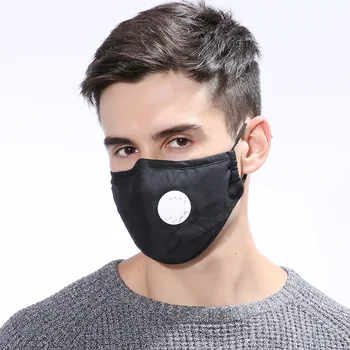 Anti Poluarea cu PM2.5 Masca De Praf Respirat Lavabile Refolosibile Măști De Bumbac Unisex Gura Inabusi 5 Straturi Filtru De Carbon Măști De Față