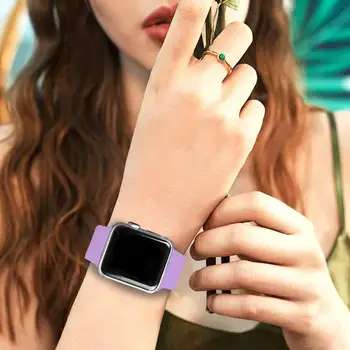 Apple Watch Band 38mm 42mm 40mm 44mm, Sport Band Curea Silicon Moale de Înlocuire Benzi Pentru iWatch Seria 5 4 3 2 1 S/M, M/L
