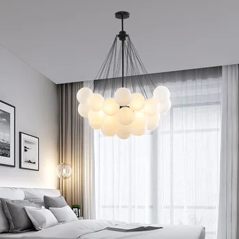 Art Decor Minge de Sticlă Candelabru de Iluminat Modern Designer Agățat de lustră Sufragerie/Camera de zi E27 titularul Lampă cu LED-uri