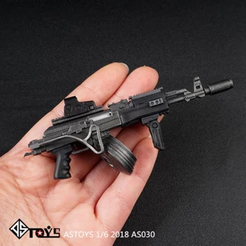 AS030 negru 1/6 seria AK AKM tactice armă pușcă jucarii model se potrivesc 12