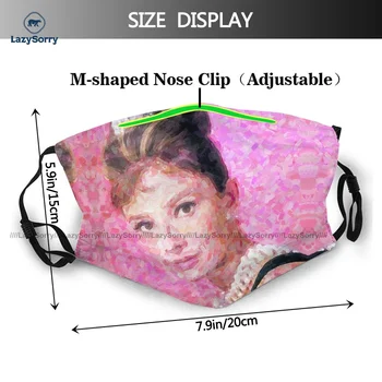 Audrey Hepburn Masca De Fata Ieftine Protecție Anti-Praf Rece Poliester Unisex Gura Masca Faciala Cu Filtre