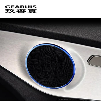 Auto styling Audio Difuzor Ușă Difuzor Capacul Ornamental Autocolant pentru Mercedes-Benz C GLC Clasa X253 W205 Interior Accesorii auto