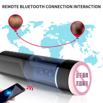 Automat Bluetooth Masturbari Inteligent de Voce de sex Masculin Masturbator Cupa Vibrator din Silicon Vagin Real Pizde Jucarii Sexuale pentru Barbati