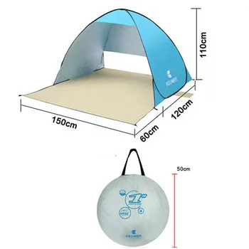 Automate de Plaja Cort Adăposturi Camping Protectie UV Pop-Up Cortul de Soare Umbra Copertinei de Călătorie Turistică, Camping, Corturi-Adăpost XA195A
