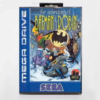 Aventurile Lui Batman Și Robin Joc Cartuș de 16 biți MD Carte de Joc Cu Cutie de vânzare cu Amănuntul Pentru Sega Mega Drive