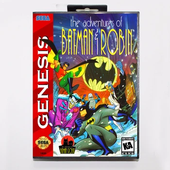 Aventurile Lui Batman Și Robin Joc Cartuș de 16 biți MD Carte de Joc Cu Cutie de vânzare cu Amănuntul Pentru Sega Mega Drive