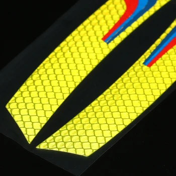 Bandă reflectorizantă Semn de Avertizare Roata de la Mașină, Anti-coliziune Protector Dungi Laterale Autocolante pentru BMW e90 e46 e60 f10 f30 f34 X5 f07 f01