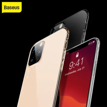 Baseus Caz Acoperire Pentru Iphone 11 Pro Max Silicon Moale TPU Caz rezistent la Socuri Capacul din Spate Coque Pentru iPhone 11 Pro Max Cazuri de Telefon Nou