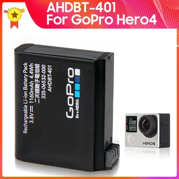 Bateria originala AHDBT-401 Înlocuire Baterie Pentru GoPro Hero4 +instrumente 1160mAh CE Reale