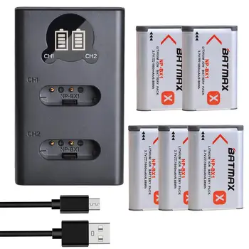 Batmax 1860mAh NP-BX1 NPBX1 Baterie+LED Dual USB Încărcător pentru Sony DSC RX1 RX100 M3 M2 RX1R WX300 HX300 HX400 HX50 HX60