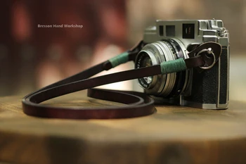 Bhw Franța 8mm realizate manual camera curea cap strat de piele retro micro singură frânghie din piele curea de umăr singur inversă Șnur