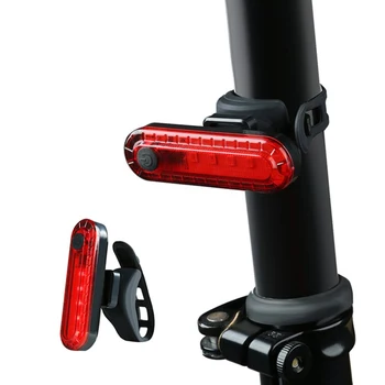 Biciclete Lumina 2pc USB Reîncărcabilă Biciclete Biciclete Ciclism 4 Moduri de CONDUS Fata-Spate, Coada de Lumină Lampă cu Lumini de Biciclete, rezistent la apa Fierbinte de Vânzare