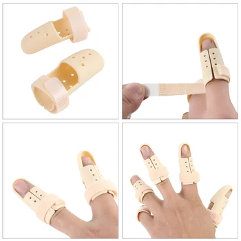 Bine Sănătos 5pcs Atela Deget Bretele din Plastic Suport Deget Protector de Imobilizare pentru Degete, Dureri Articulare, Artrita