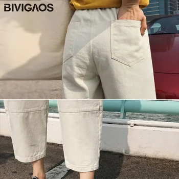 BIVIGAOS 2019 Primăvară Femei Salopete pantaloni de Trening coreean Liber al Nouălea Pantaloni Harem de sex Feminin Casual Pantaloni Largi Picior Harajuku Pantaloni de Marfă