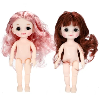 BJD Papusa Dimple Zâmbet 13 Mobile Articulate 16cm Surpriză Blyth Păpuși Jucării pentru Copii Goala Nud Femei Organism Păpuși pentru Fete Cadou Jucărie