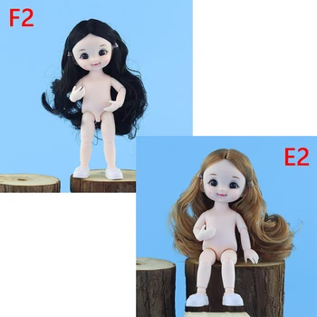 BJD Papusa Dimple Zâmbet 13 Mobile Articulate 16cm Surpriză Blyth Păpuși Jucării pentru Copii Goala Nud Femei Organism Păpuși pentru Fete Cadou Jucărie