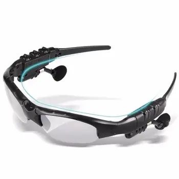 Bluetooth 4.1 ochelari de Soare Cască în aer liber Ochelari Ureche Plug Muzica Stereo setul cu Cască fără Fir cu Microfon Pentru Smartphone-uri