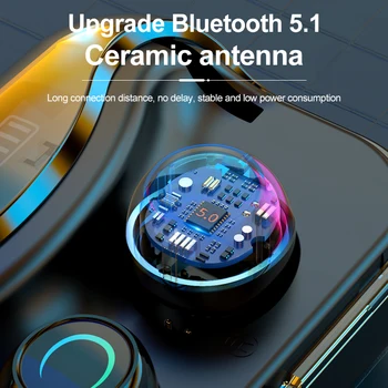Bluetooth căști 5.1 Touch Control Wireless Căști HiFi Zgomot Impermeabil Cască de Jocuri Sportive Auriculares cu LED-uri de Afișare